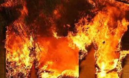 В селе под Болградом горела надворная постройка