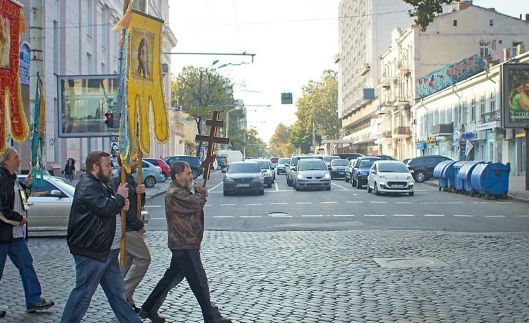 Верующие против евроинтеграции — в Одессе прошёл внешнеполитический крестный ход