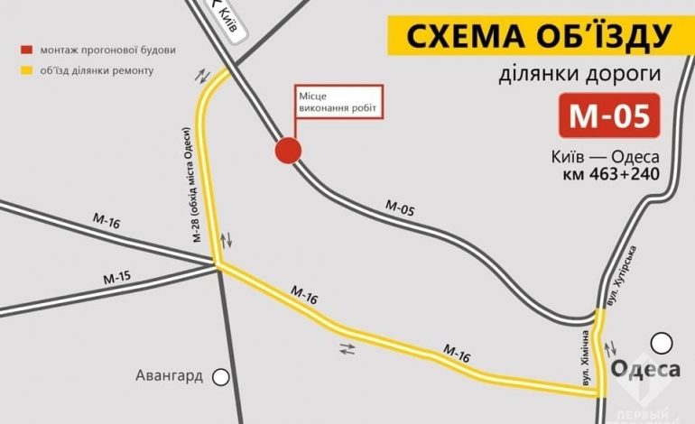 Трассу Одесса-Киев перекроют на сутки: когда и какая предложена схема объезда