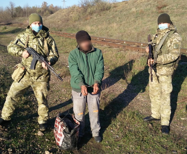 задержание нарушителя на украинской границе