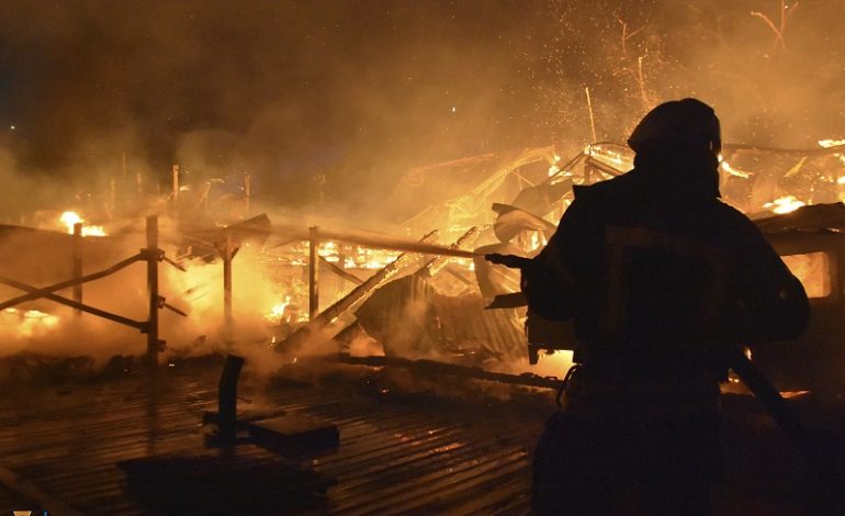 В Одессе сгорел ночной клуб на пляже