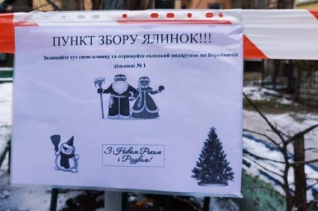 В Одессе с 1 января открывают пункты приема новогодних ёлок
