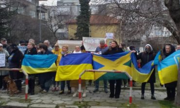 Украинская диаспора в Варне вышла на митинг под стены консульства России