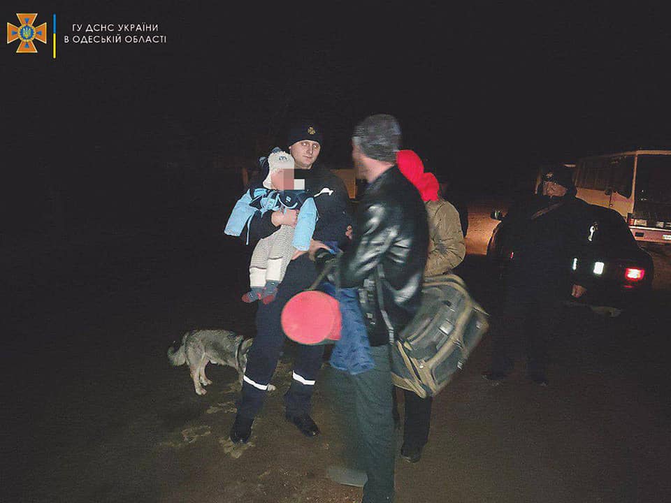 эвакуация из села Беленькое в Белгород-Днестровском районе