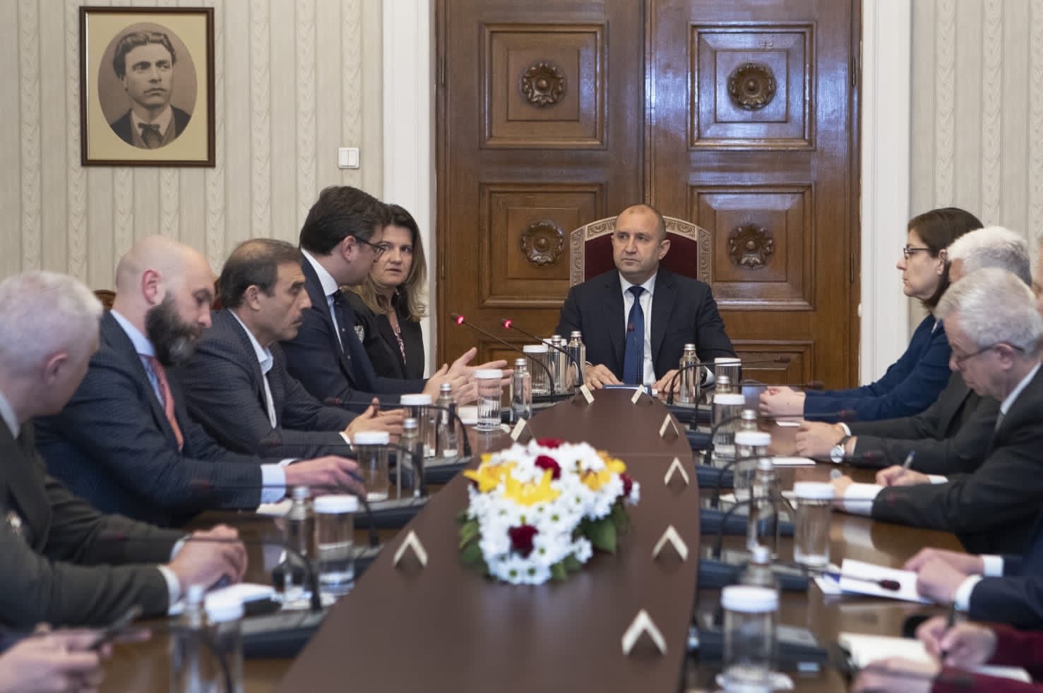 встреча президента Болгарии Румена Радева с украинской делегацией