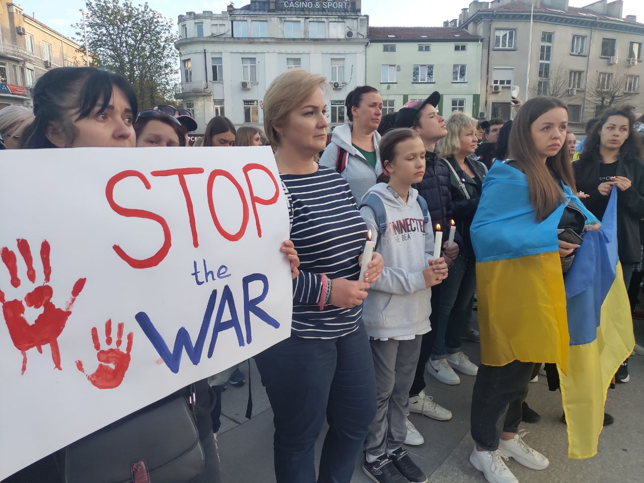 митинг против войны в Варне