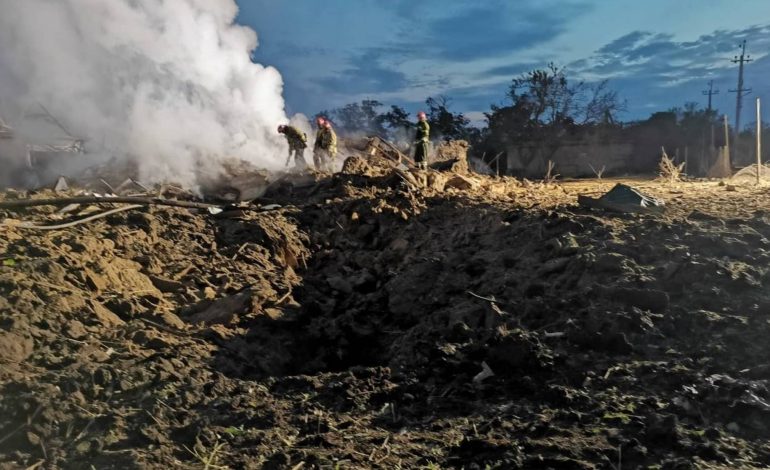 Военные опубликовали кадры разрушений после ракетного удара по Одесской области