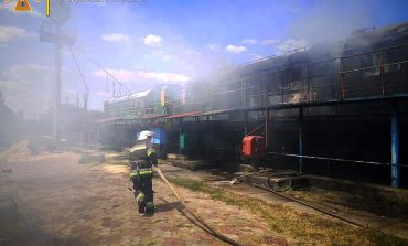 В Арцизі в результаті вибуху загорівся локомотив (фото, відео)