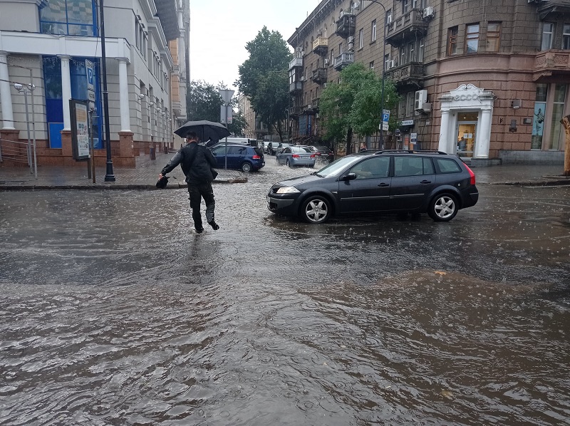 затопленая улица в Одессе
