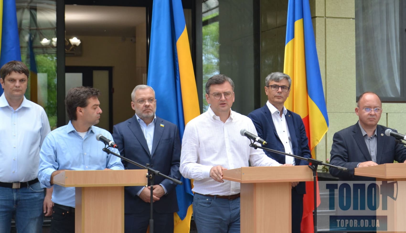 министры иностранных дел Украины, Румынии, Молдовы в Одессе