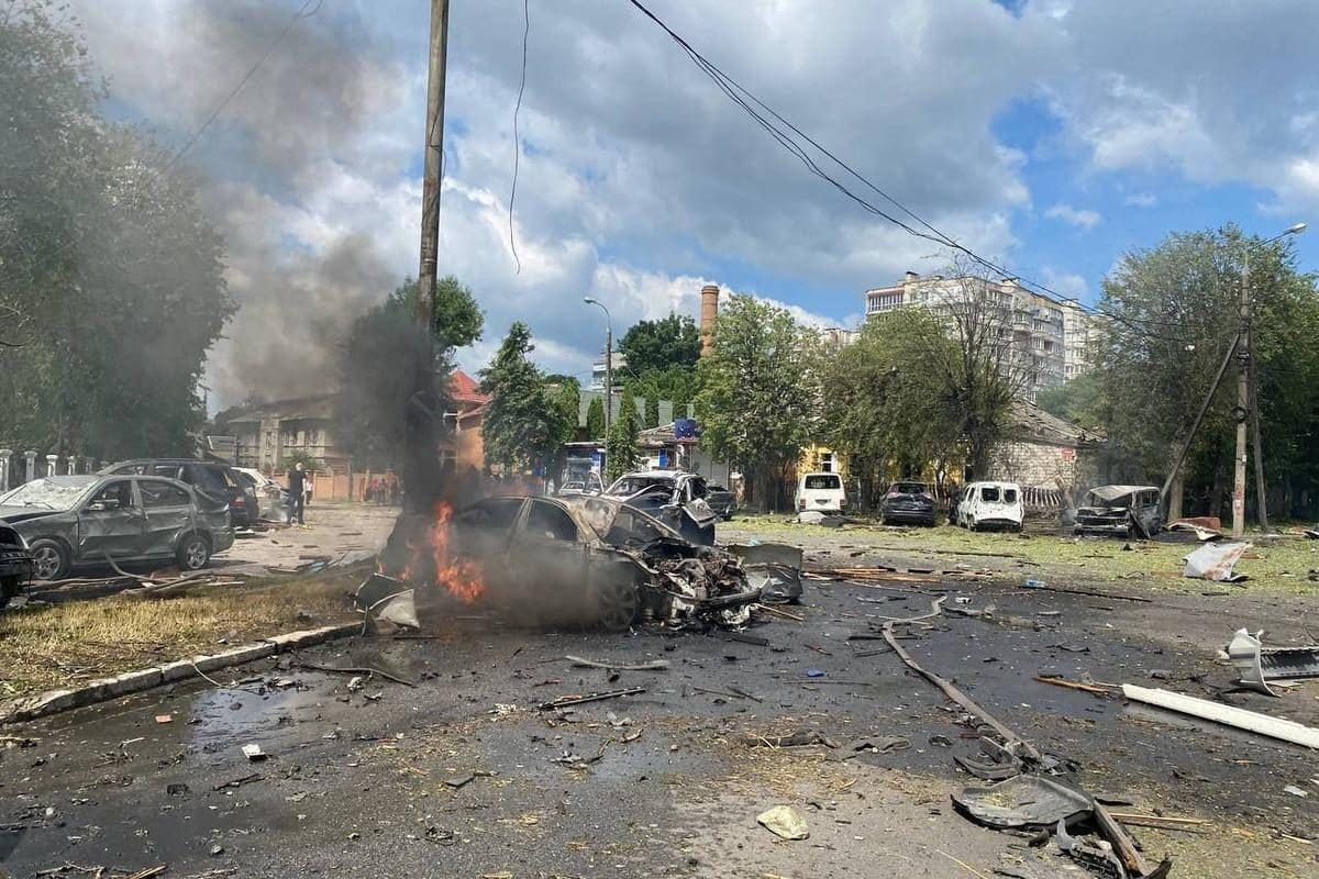 ракетная атака по Киеву