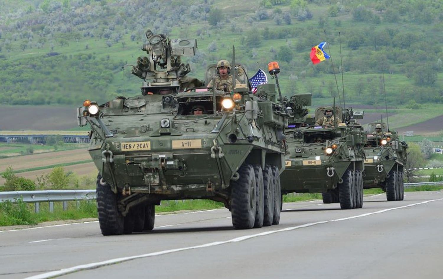 военная колона в Молдове