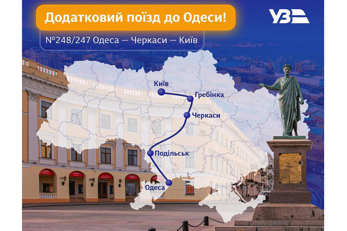 Поезд Киев – Одесса