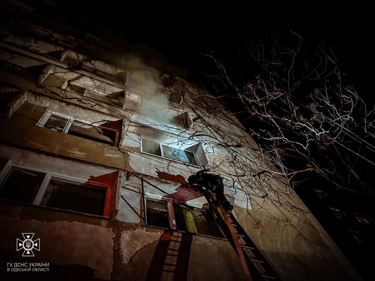 В Одессе горело общежитие