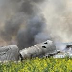 У росії впав літак, який атакував Україну