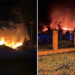 В Курской области рф горит завод