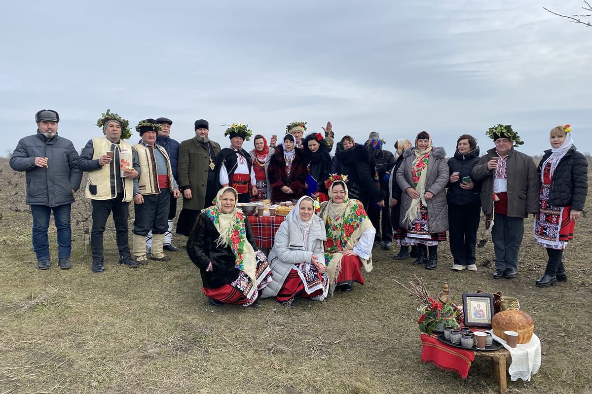 Трифон Зарізан в селі Виноградне