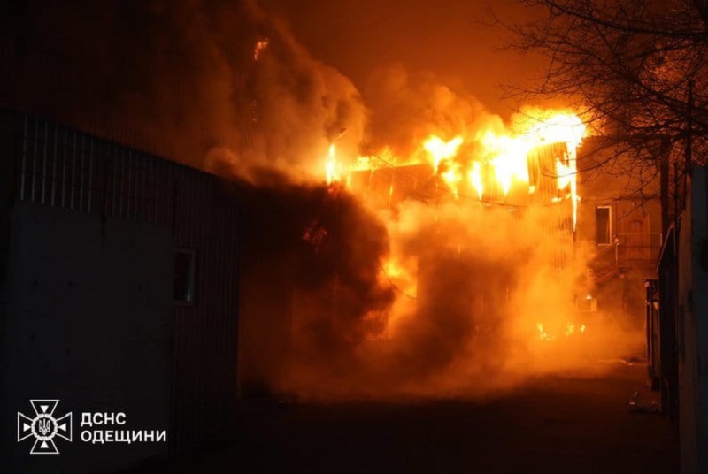 Під час пожежі від обстрілу в Одесі завдано значної шкоди довкіллю