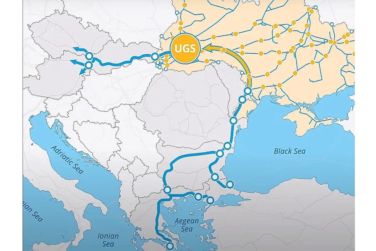 До України будуть транспортувати газ через Трансбалканський коридор