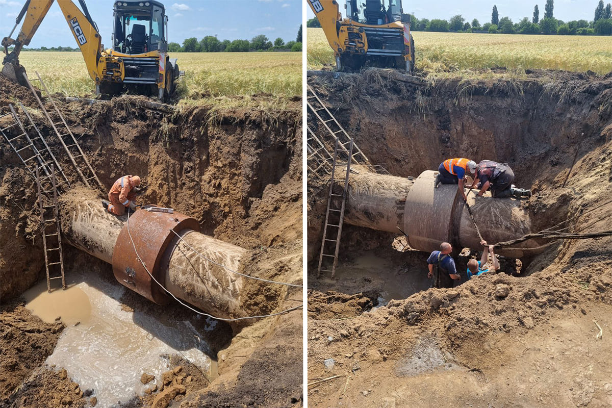 Під час ремонту водогона